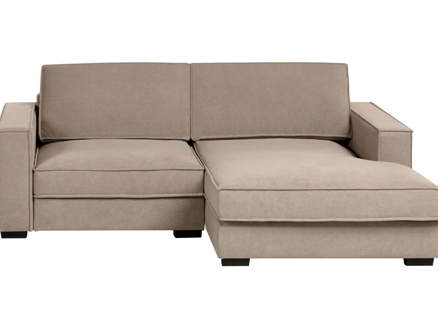 Hjørnesofa KOLDING Brungrå Venstrevendt