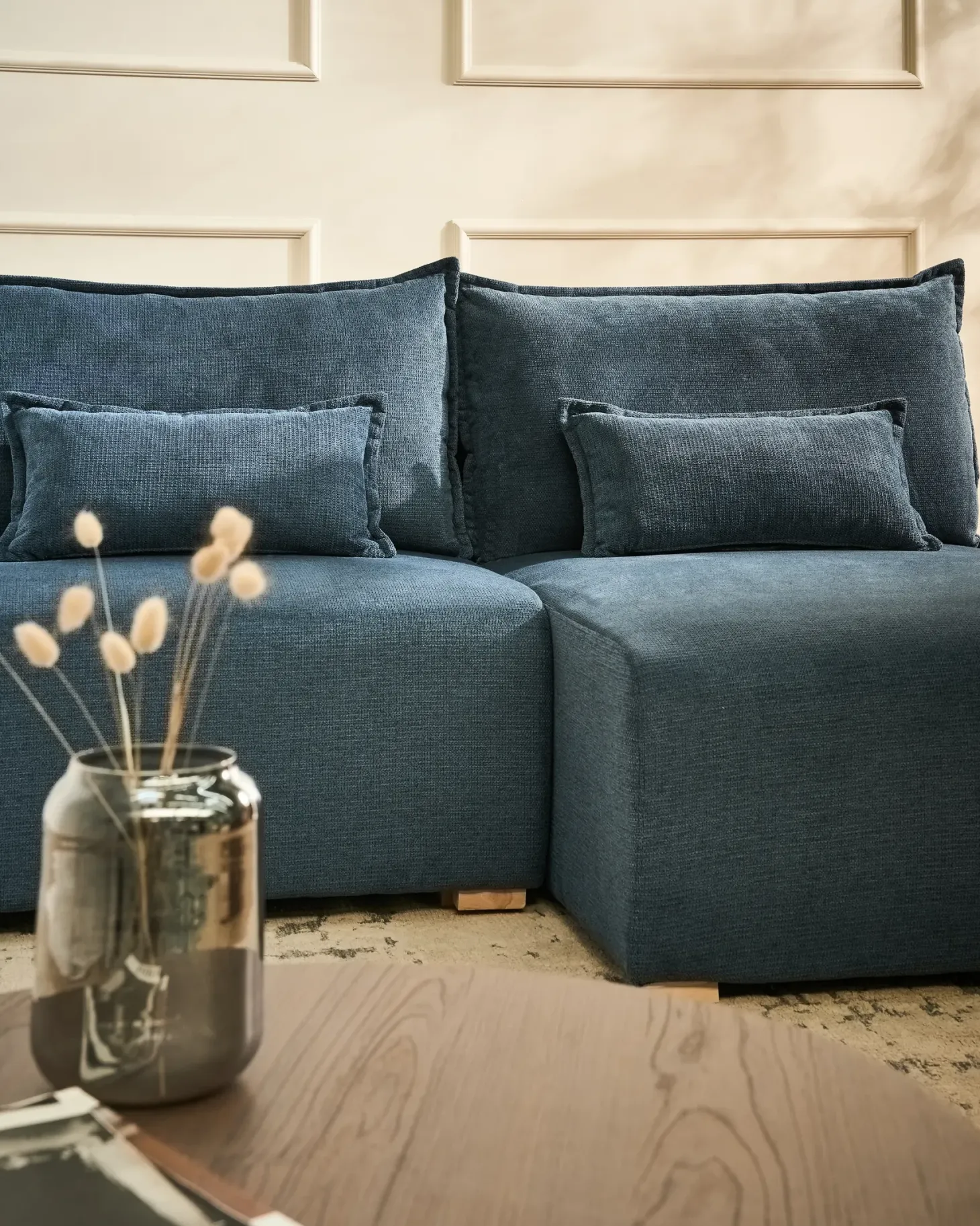 Hjørnesofa modul NERBO Blå Venstrevendt