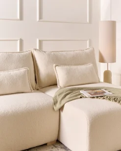 Hjørnesofa modul NERBO Boucle Cremehvid Venstrevendt
