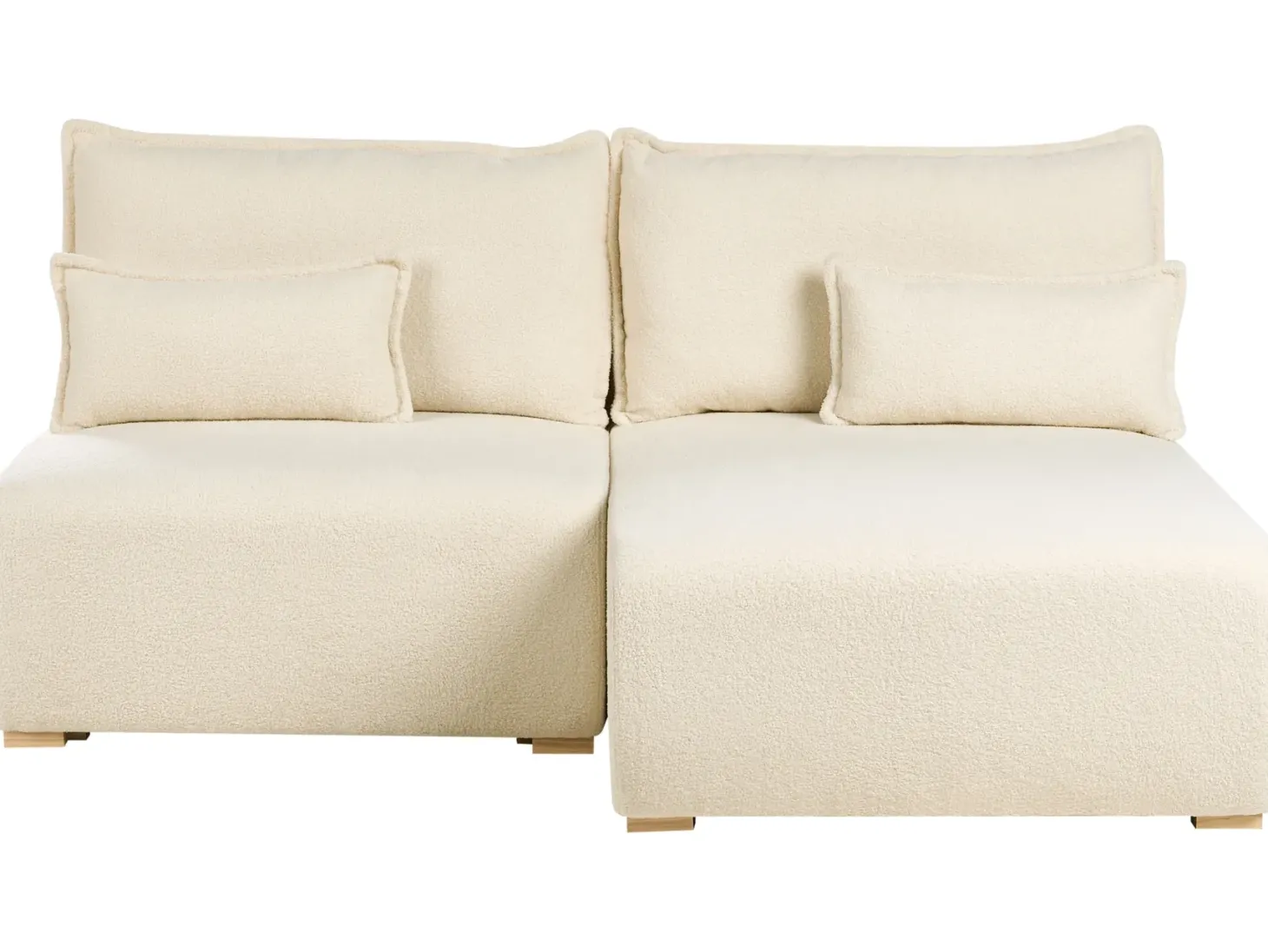 Hjørnesofa modul NERBO Boucle Cremehvid Venstrevendt