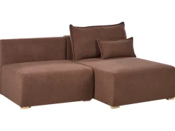 Hjørnesofa modul NERBO Boucle Brun Venstrevendt