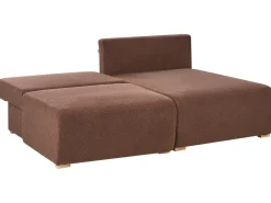 Hjørnesofa modul NERBO Boucle Brun Venstrevendt