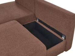 Hjørnesofa modul NERBO Boucle Brun Højrevendt