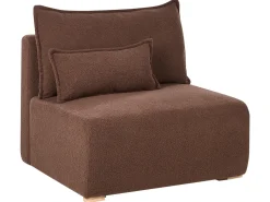 Hjørnesofa modul NERBO Boucle Brun Højrevendt