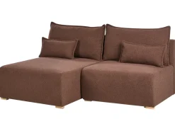 Hjørnesofa modul NERBO Boucle Brun Højrevendt