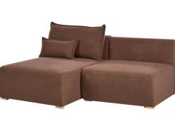 Hjørnesofa modul NERBO Boucle Brun Højrevendt