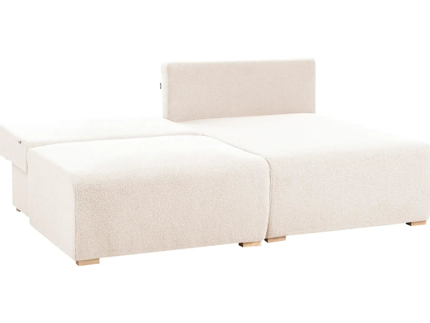 Hjørnesofa modul NERBO Boucle Beige Venstrevendt