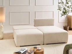 Hjørnesofa modul NERBO Boucle Beige Venstrevendt