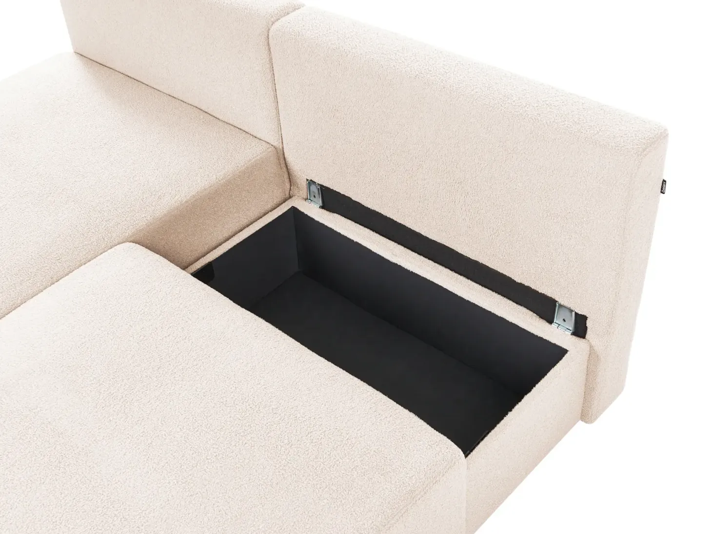 Hjørnesofa modul NERBO Boucle Beige Venstrevendt