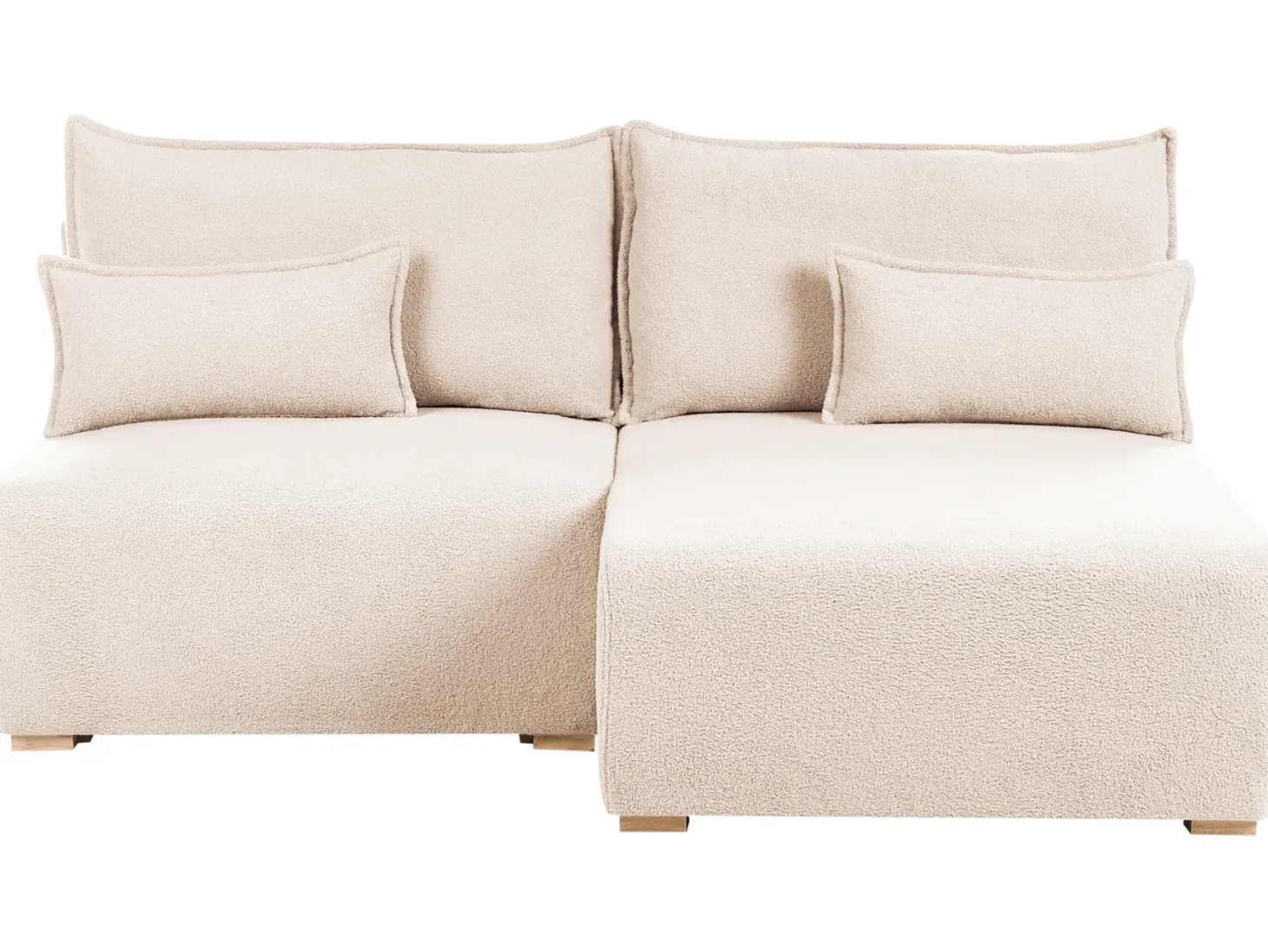 Hjørnesofa modul NERBO Boucle Beige Venstrevendt