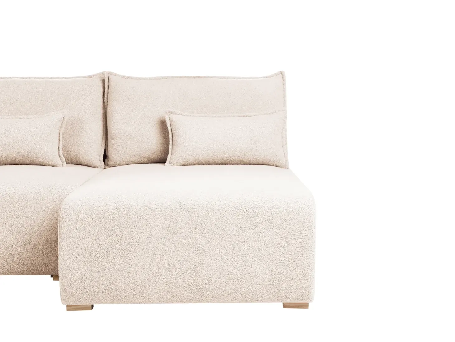 Hjørnesofa modul NERBO Boucle Beige Venstrevendt
