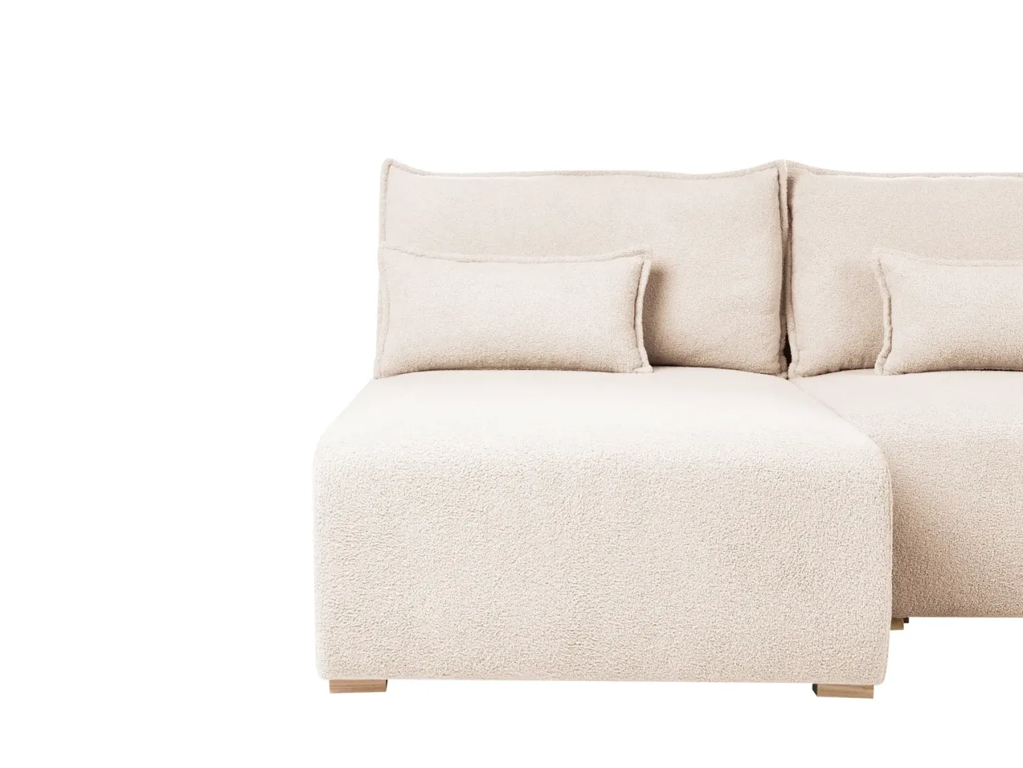 Hjørnesofa modul NERBO Boucle Beige Højrevendt