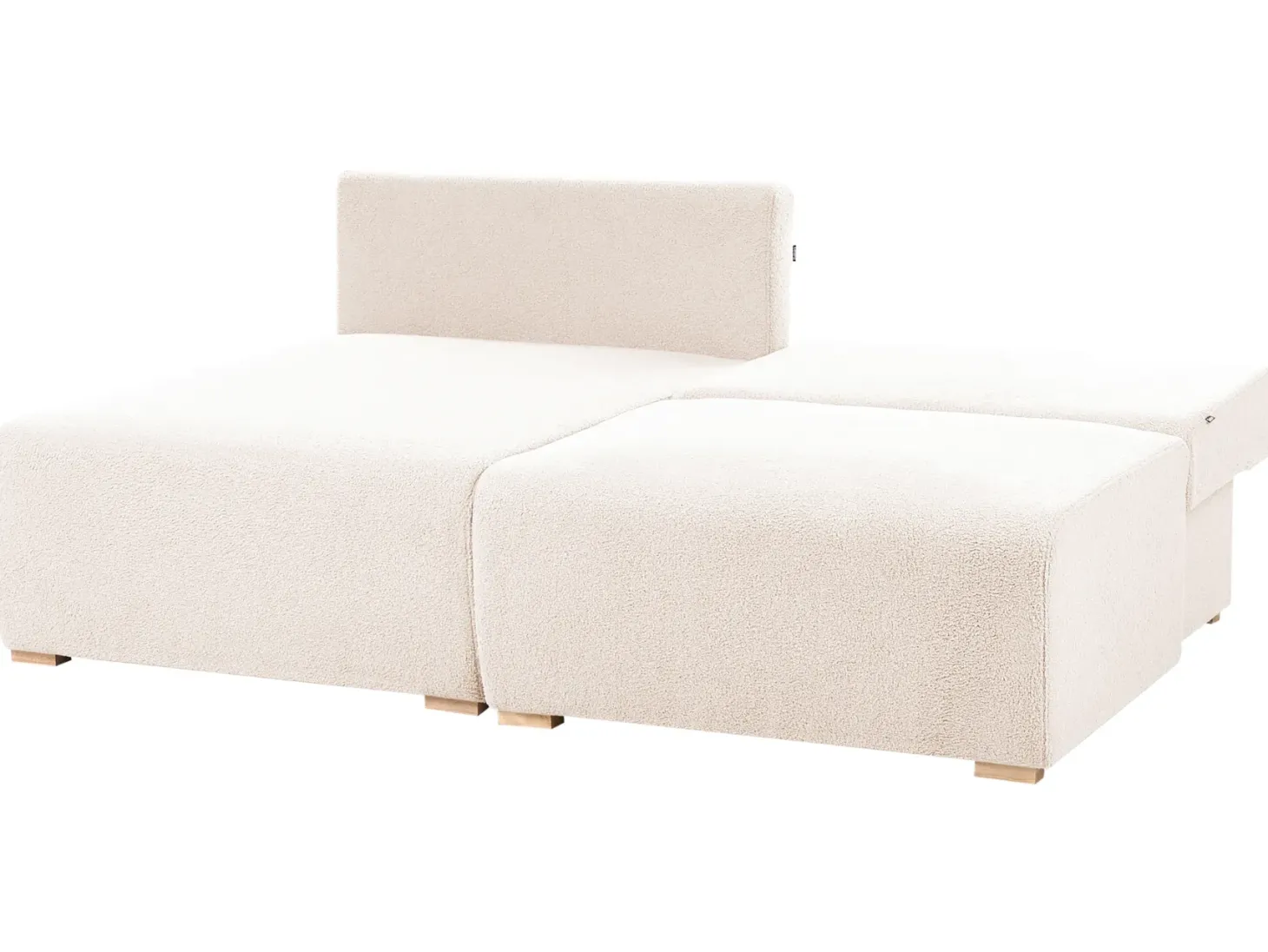 Hjørnesofa modul NERBO Boucle Beige Højrevendt