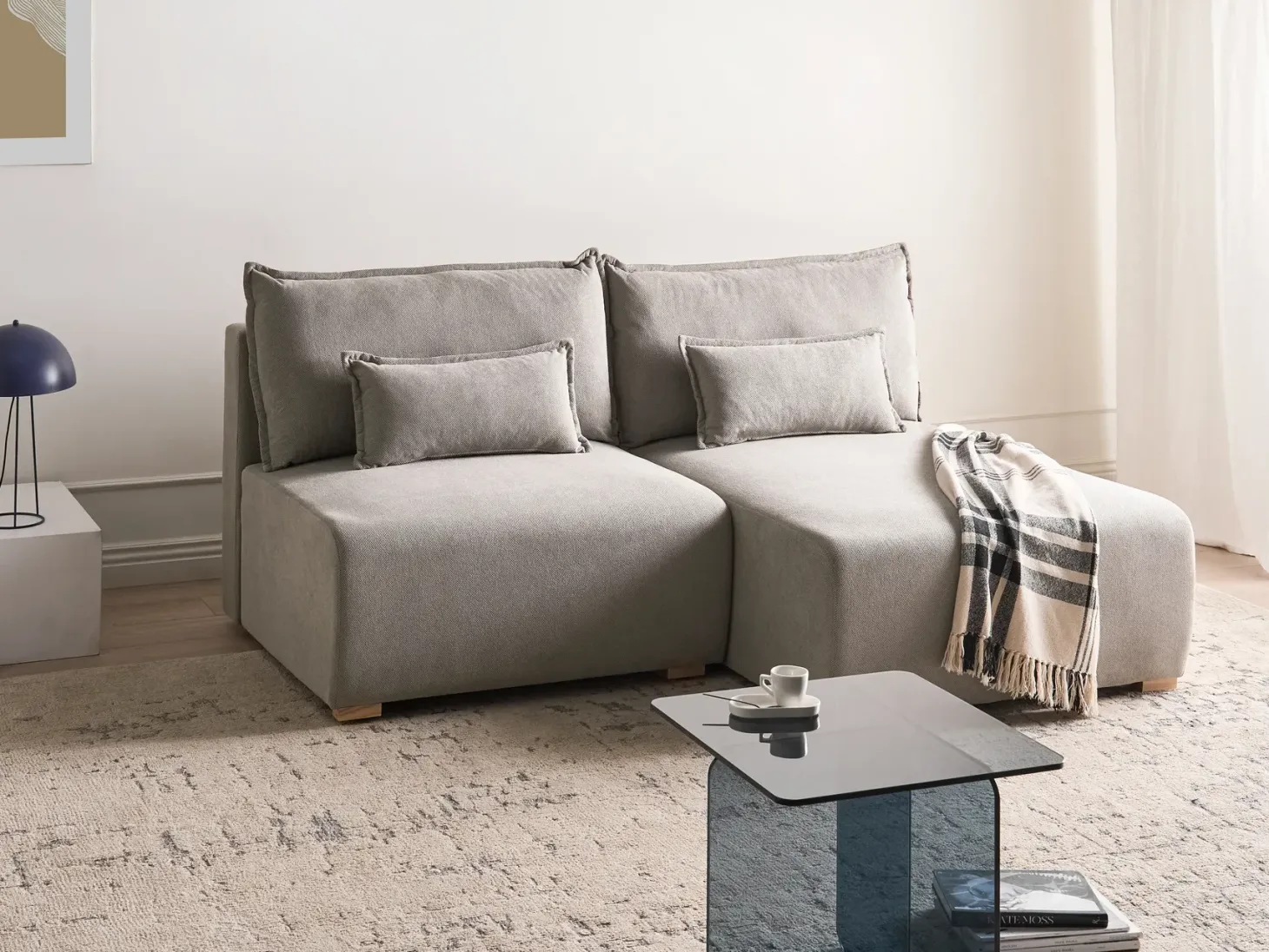 Hjørnesofa modul NERBO Grå Venstrevendt