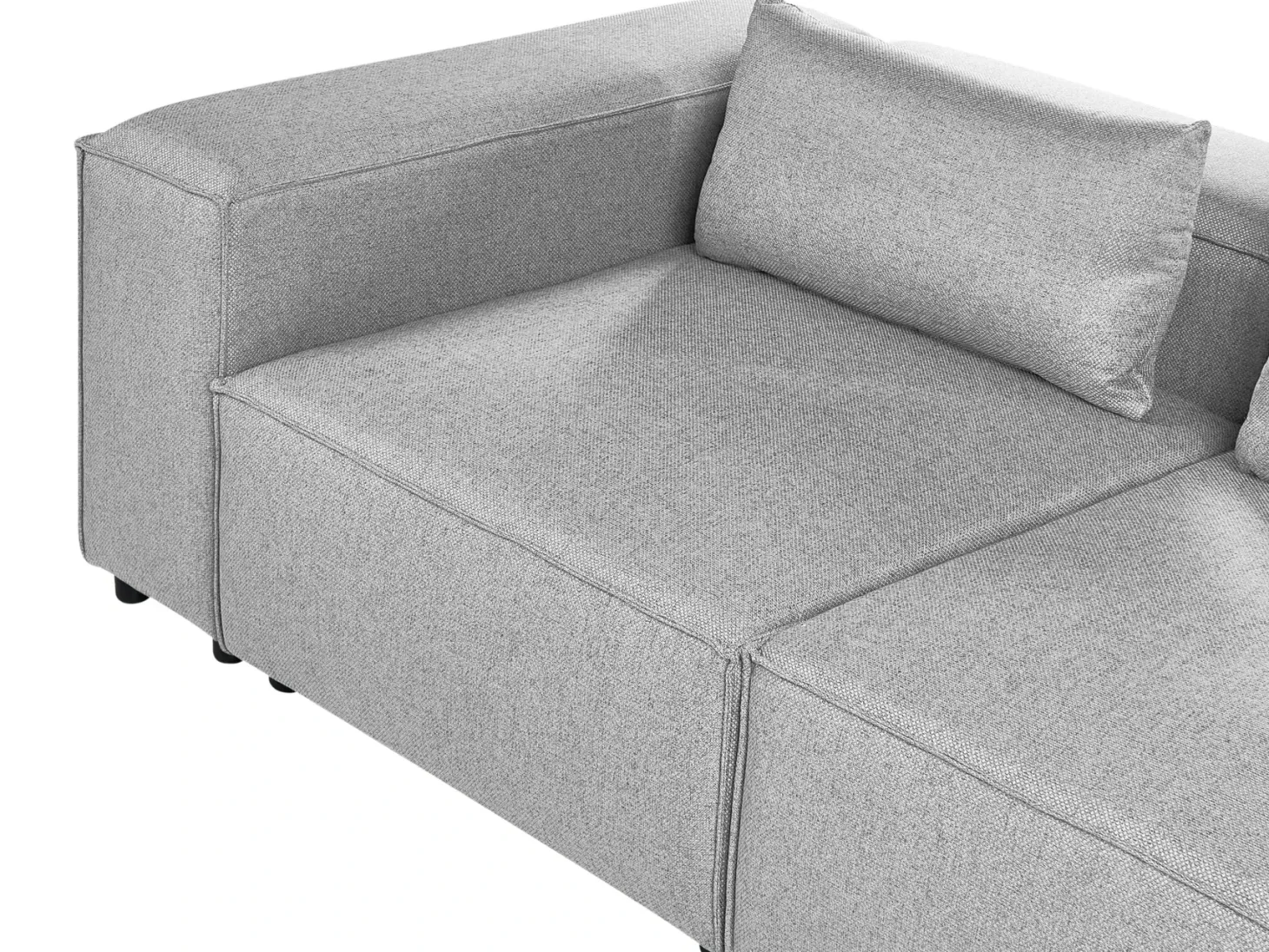 Hjørnesofa modul 4 personers BRANDE Grå Venstrevendt