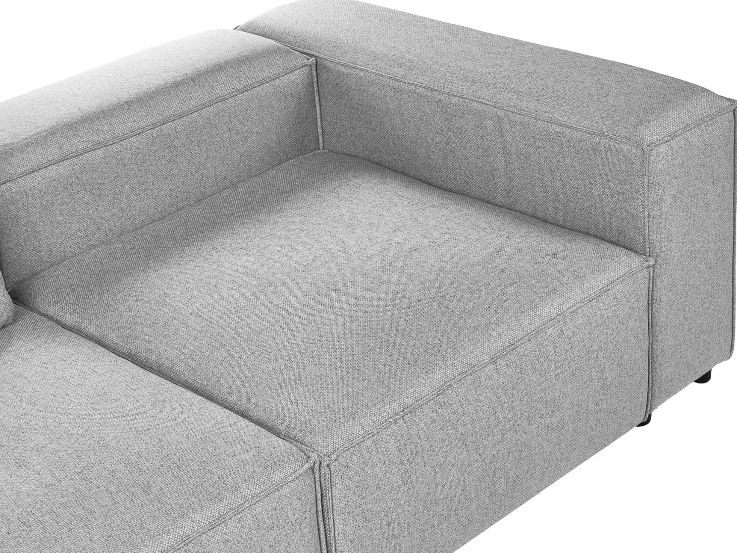 Hjørnesofa modul 4 personers BRANDE Grå Højrevendt