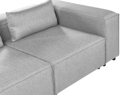 Hjørnesofa modul 4 personers BRANDE Grå Højrevendt