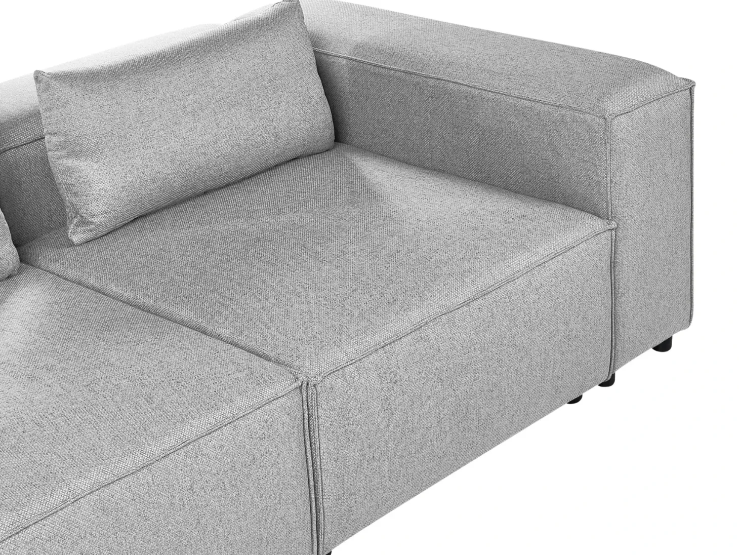 Hjørnesofa modul 4 personers BRANDE Grå Højrevendt