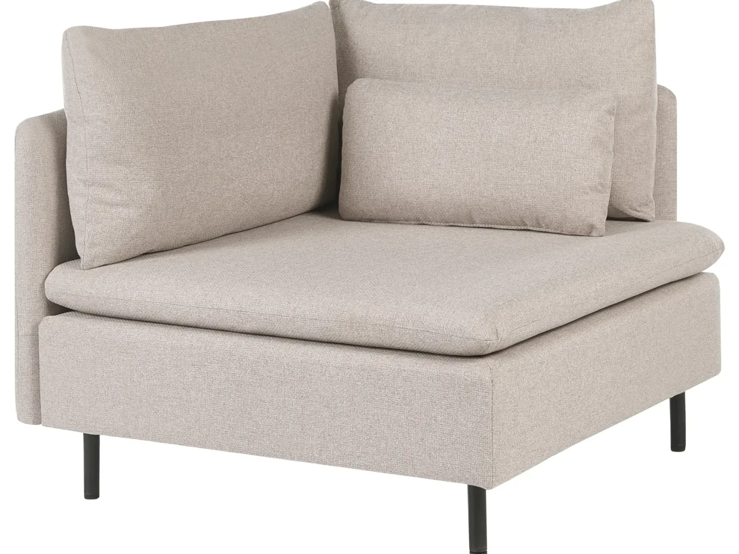 Hjørnesofa modul 3 personers EGERIS Beige Venstrevendt