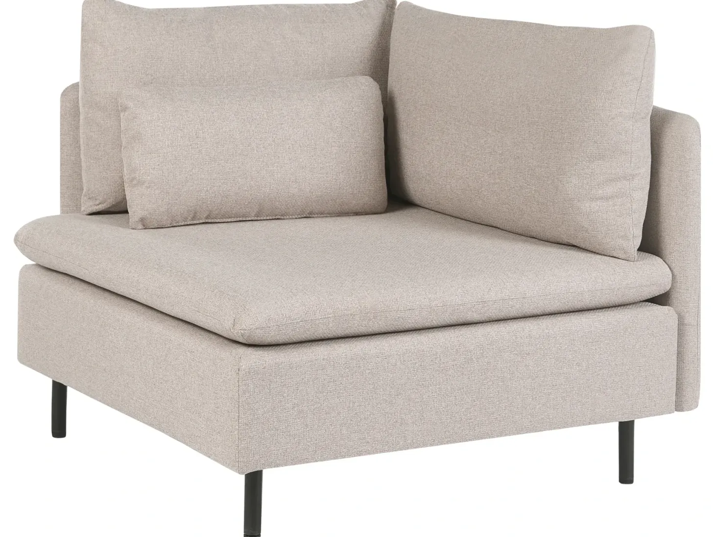Hjørnesofa modul 3 personers EGERIS Beige Højrevendt