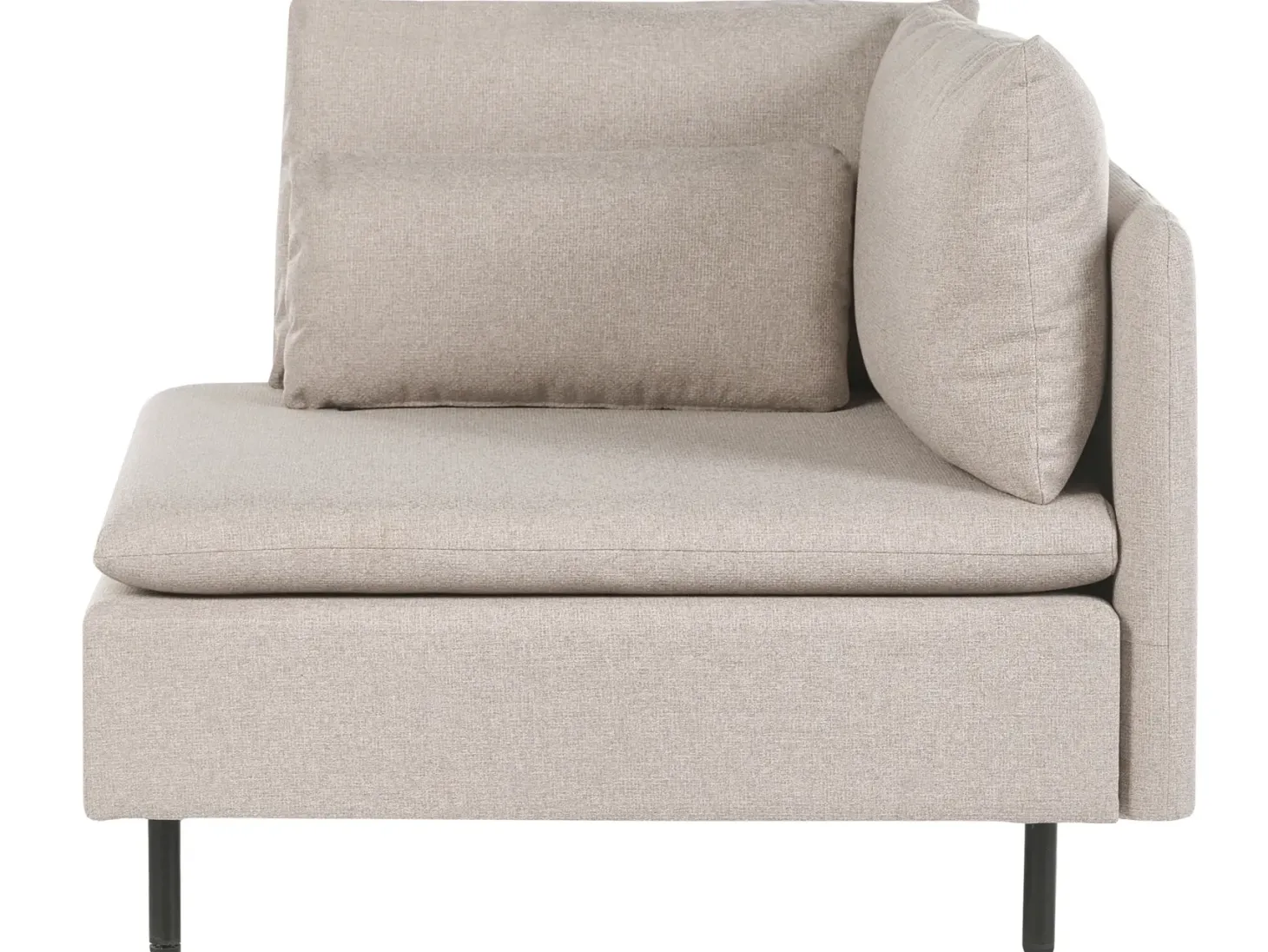 Hjørnesofa modul 3 personers EGERIS Beige Højrevendt