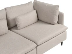 Hjørnesofa modul 3 personers EGERIS Beige Højrevendt