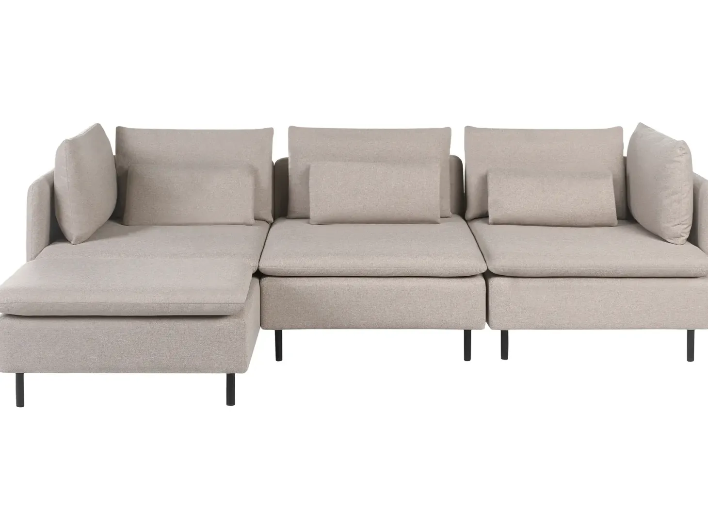 Hjørnesofa modul 3 personers EGERIS Beige Højrevendt
