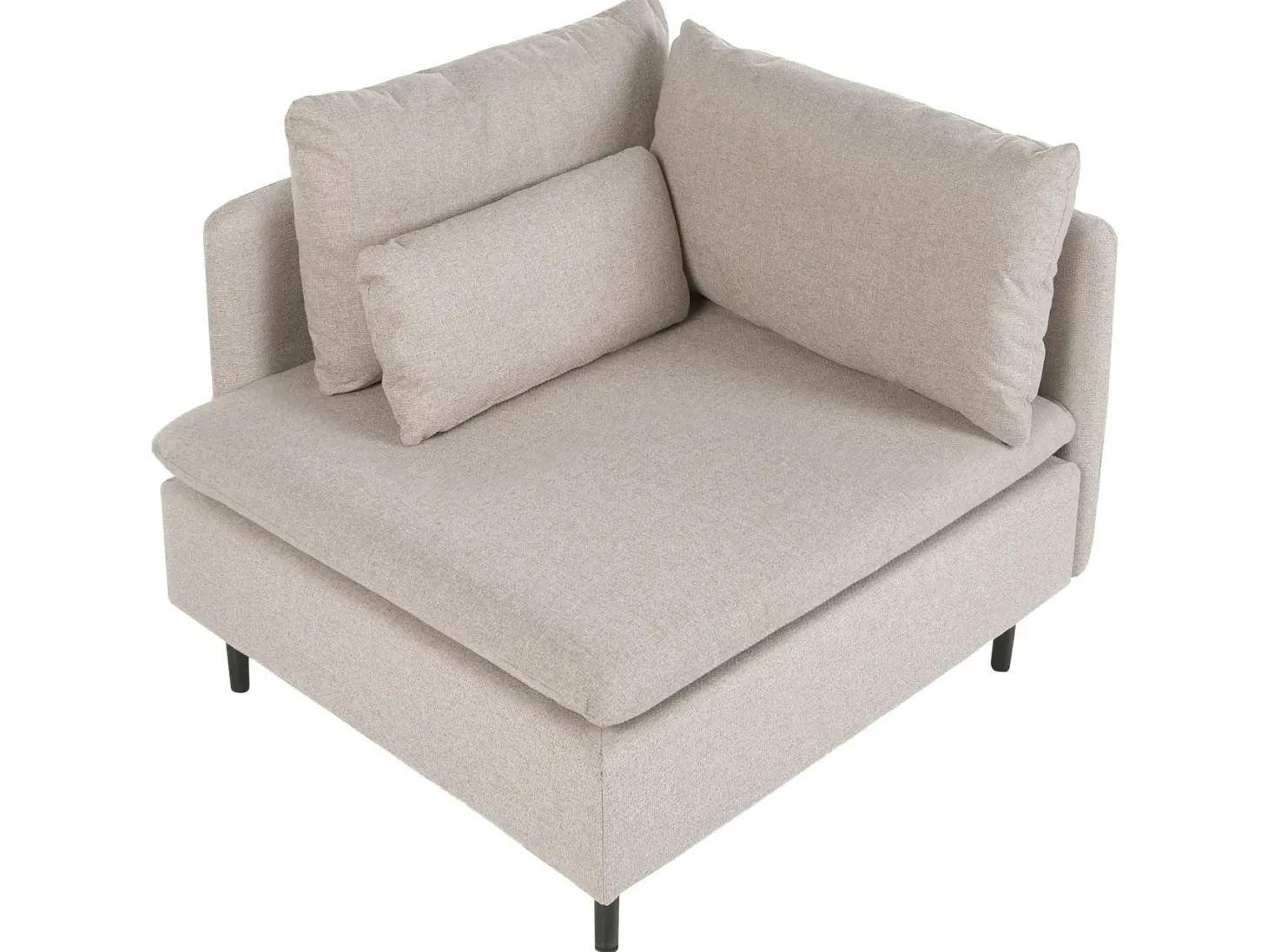 Hjørnesofa modul 3 personers EGERIS Beige Højrevendt
