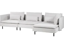 Hjørnesofa modul 3 personers EGERIS Lysegrå Venstrevendt