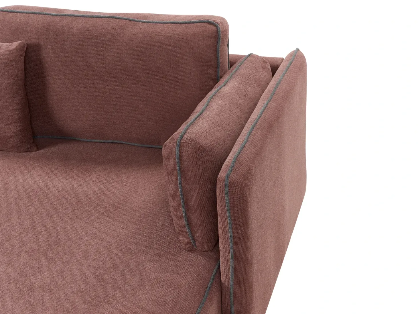 Hjørnesofa 3 personers ALTAN Bordeaux Venstrevendt