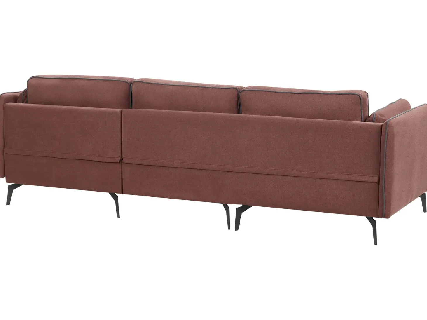 Hjørnesofa 3 personers ALTAN Bordeaux Venstrevendt