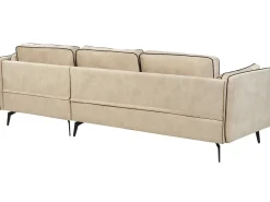Hjørnesofa 3 personers ALTAN Velour Beige Venstrevendt