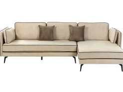 Hjørnesofa 3 personers ALTAN Velour Beige Venstrevendt
