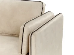 Hjørnesofa 3 personers ALTAN Velour Beige Venstrevendt