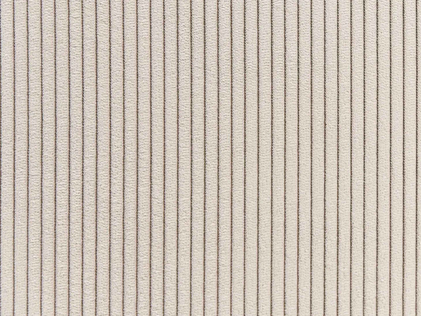Hjørnesofa 2 personers BREDA Fløjl Beige Venstrevendt