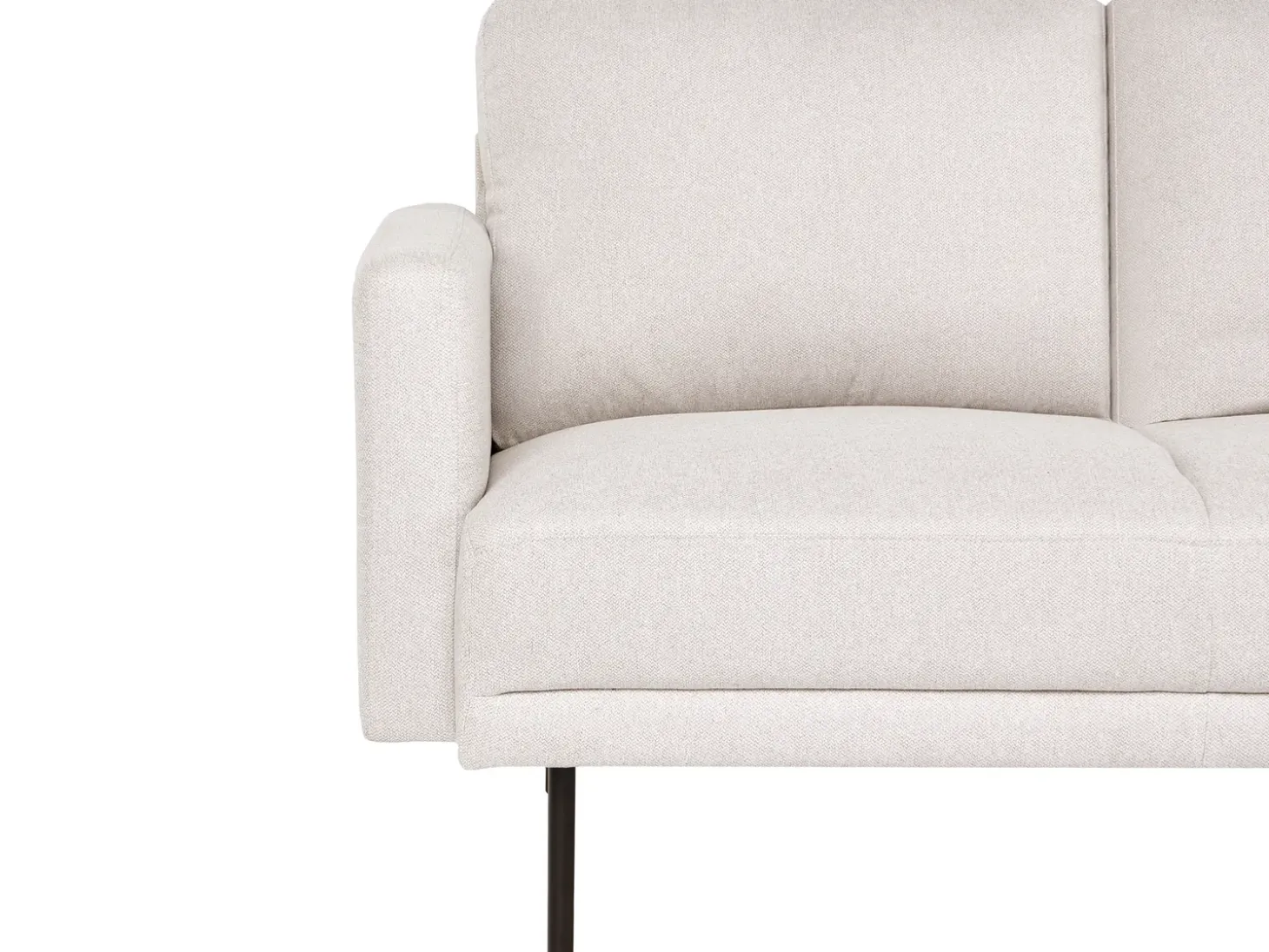 Hjørnesofa 2 personers BREDA Lys Beige Venstrevendt
