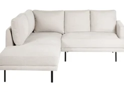 Hjørnesofa 4 personers BREDA Lys Beige Højrevendt