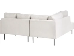 Hjørnesofa 4 personers BREDA Lys Beige Højrevendt