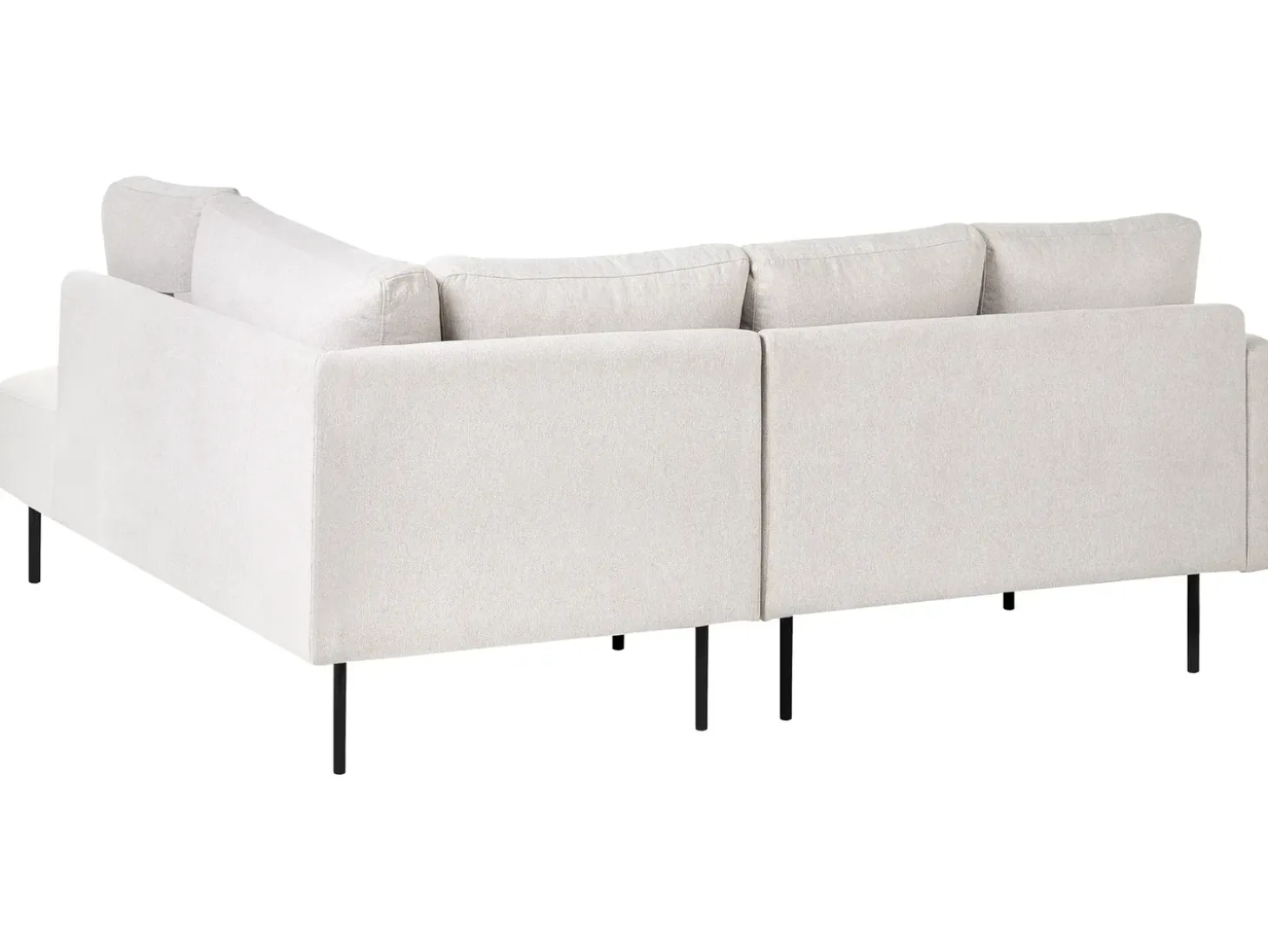 Hjørnesofa 4 personers BREDA Lys Beige Venstrevendt