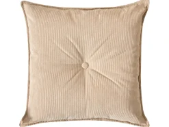 Hjørnesofa 3 personers DOLVA Fløjl Beige Venstrevendt