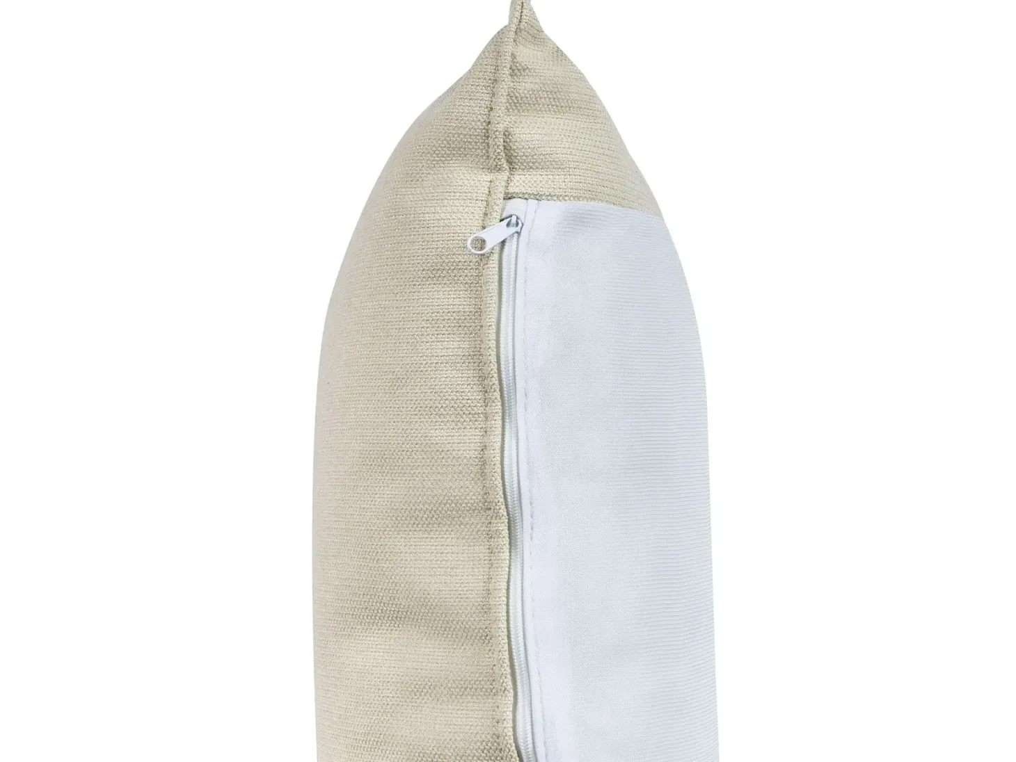 Hjørnesofa 3 personers ELVENES Lys Beige Venstrevendt