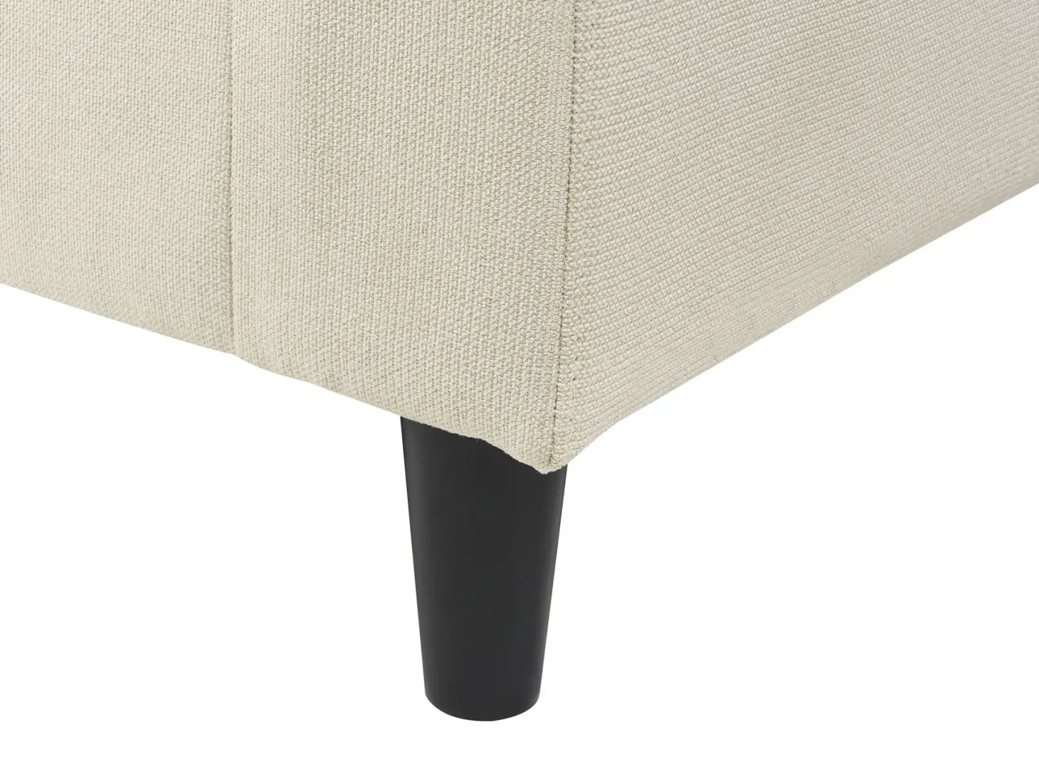 Hjørnesofa 3 personers ELVENES Lys Beige Venstrevendt