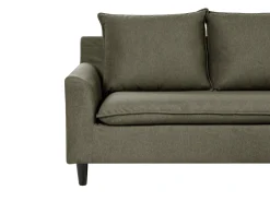 Hjørnesofa 3 personers ELVENES Velour Mørkegrøn Venstrevendt