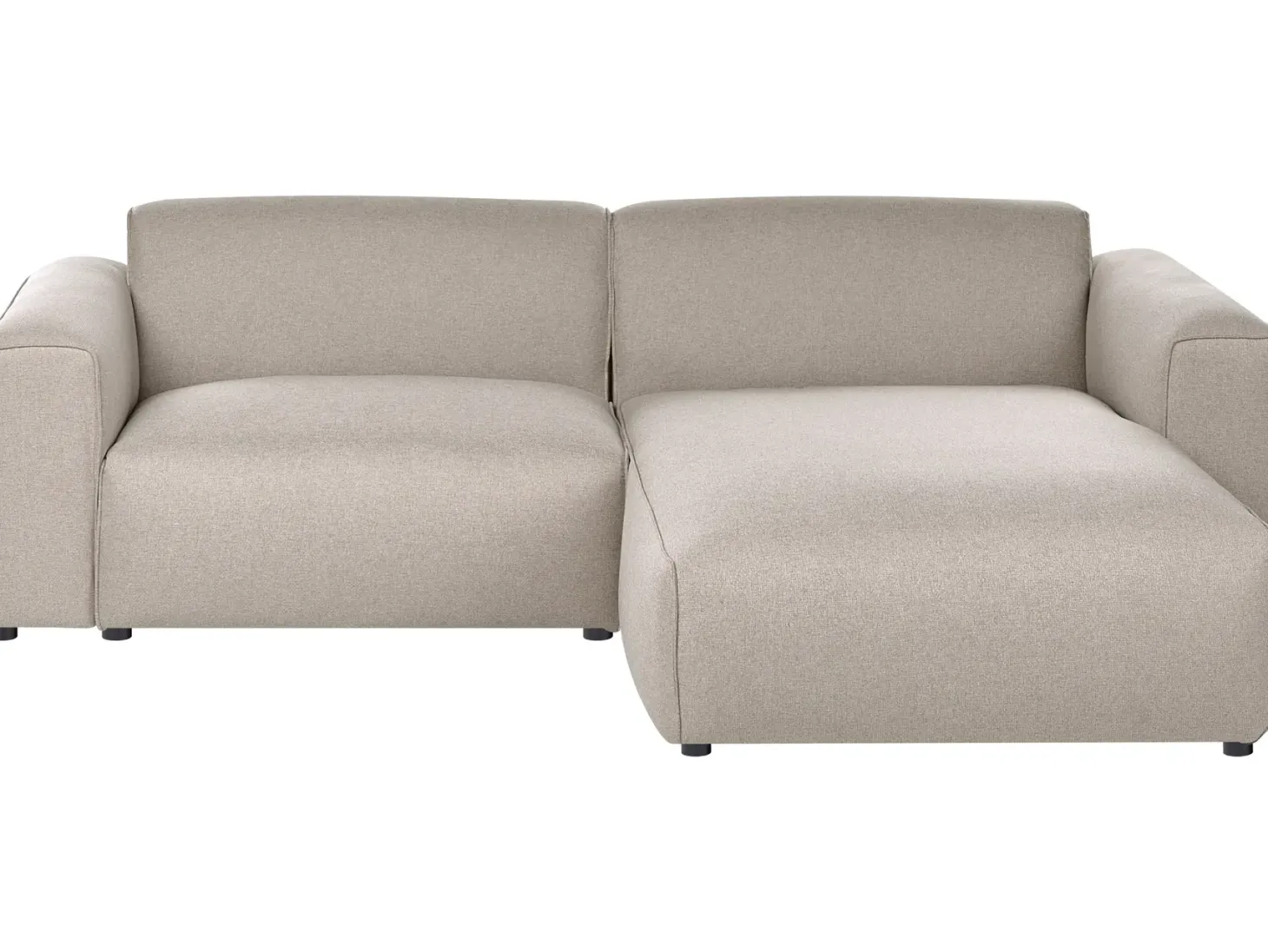Hjørnesofa 3 personers FAABORG Beige Venstrevendt