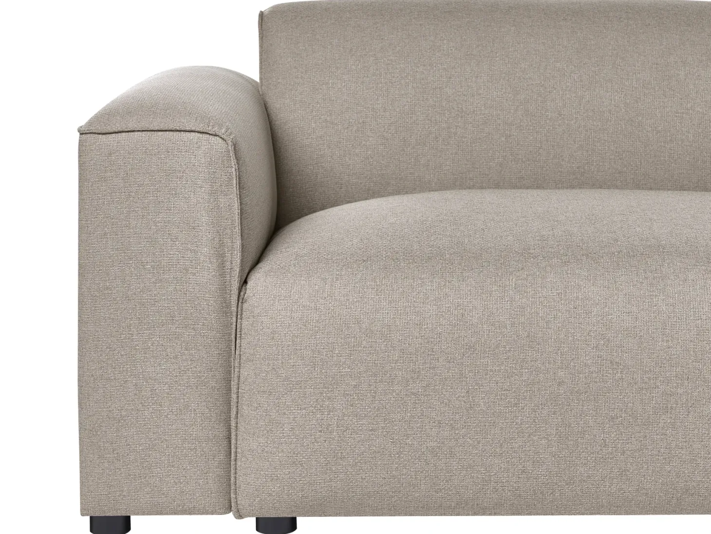 Hjørnesofa 3 personers FAABORG Beige Venstrevendt