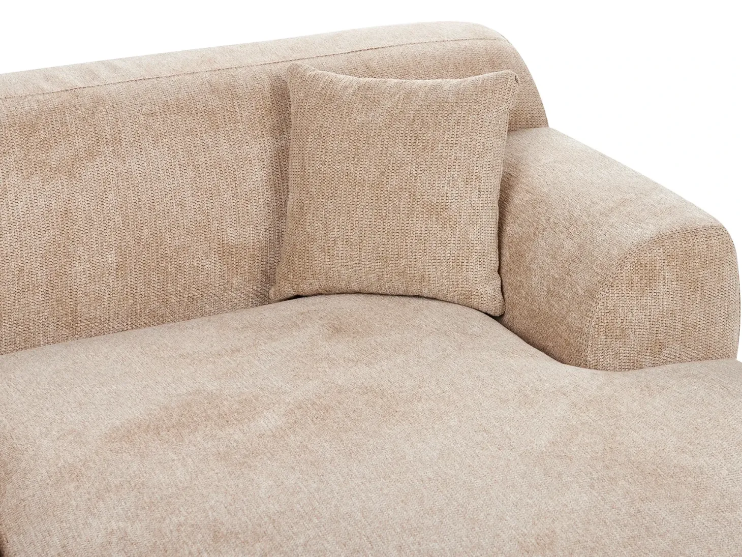 Hjørnesofa 3 personers HOLT Beige Venstrevendt