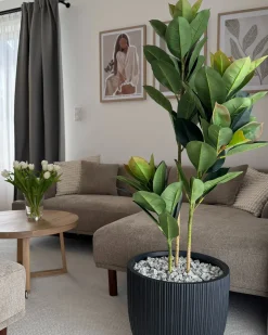 Hjørnesofa 3 personers HOLT Brungrå Venstrevendt