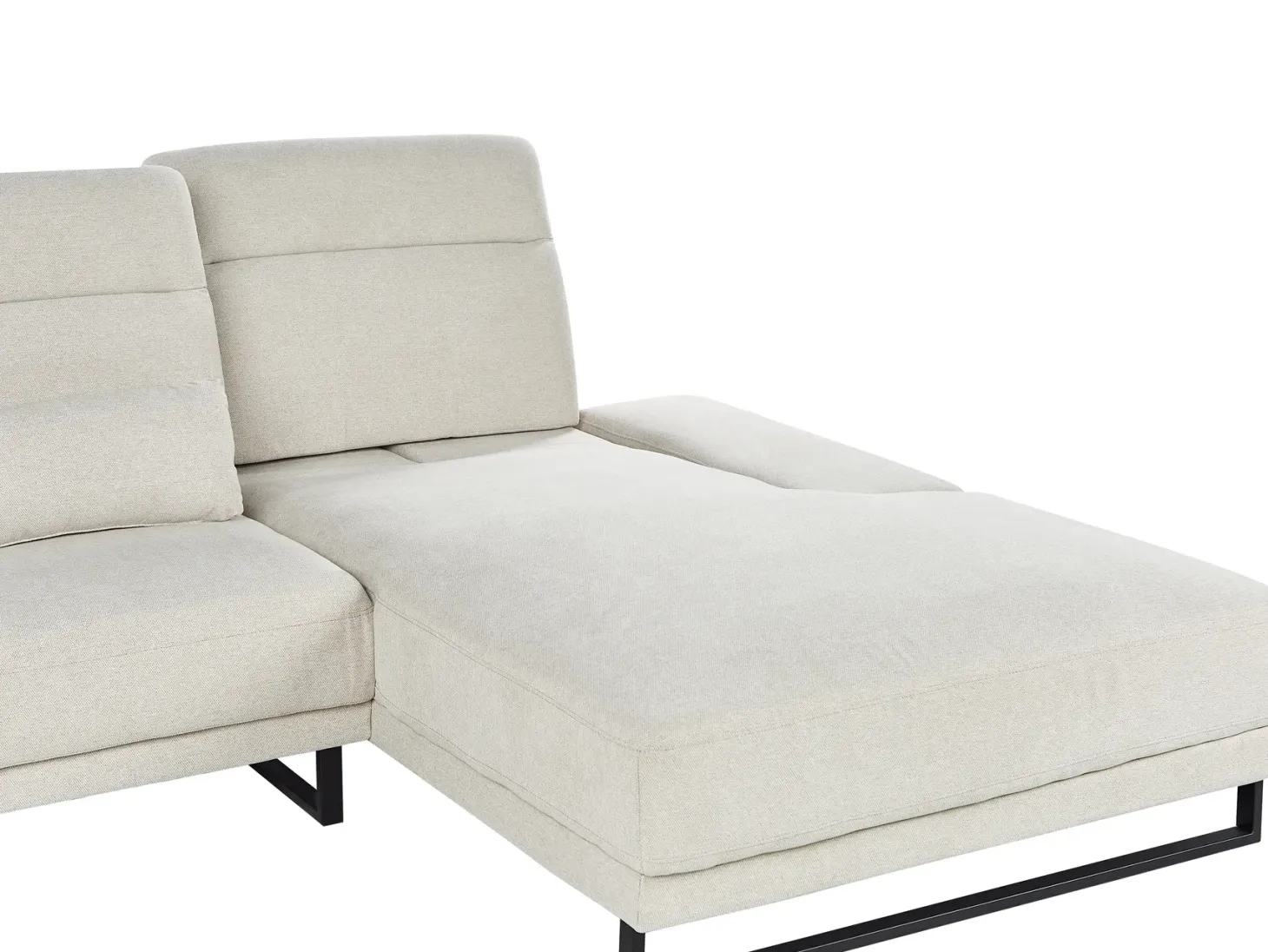 Hjørnesofa 4 personers IKAST Lys Beige Venstrevendt