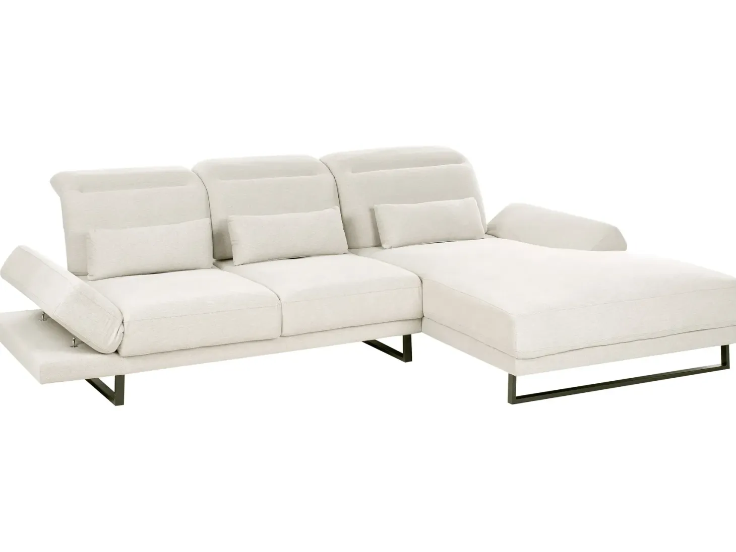 Hjørnesofa 4 personers IKAST Lys Beige Venstrevendt