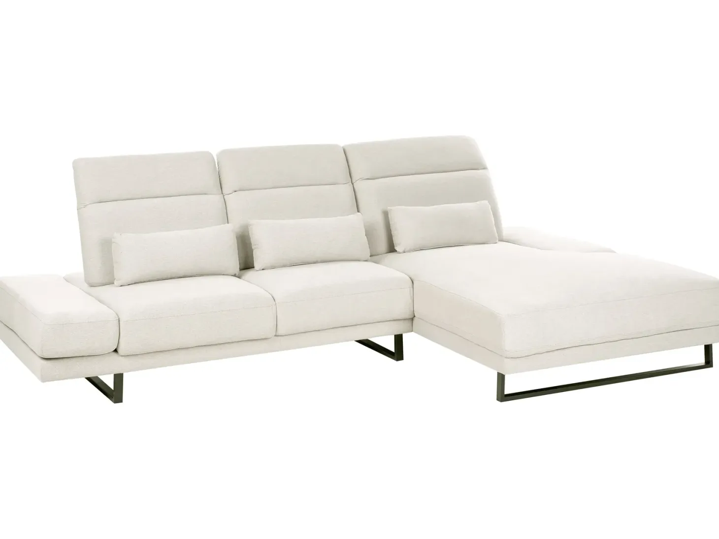 Hjørnesofa 4 personers IKAST Lys Beige Venstrevendt
